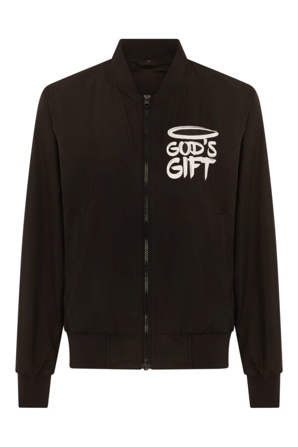 Female Black And White Boomer Jacket